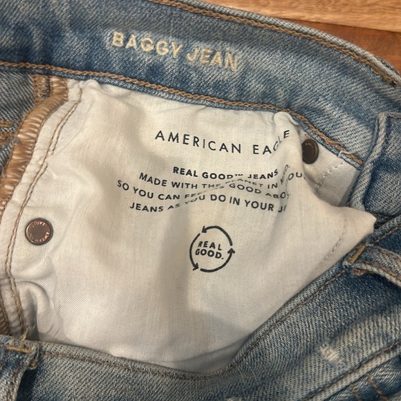 American Eagle AE Baggy Jeans sz 4 reg - Picture 4 of 5